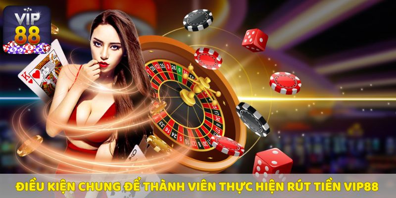 Điều kiện cần thiết để thành viên thực hiện rút tiền tại Vip88