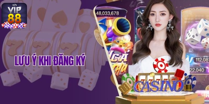 Thông báo lỗi thường gặp khi đăng ký Vip88